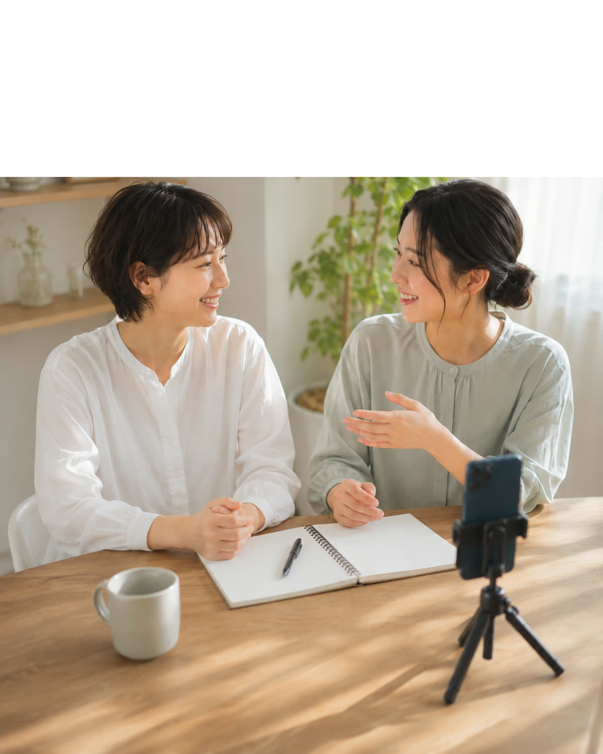 商品の魅力を言葉に整える打ち合わせの様子